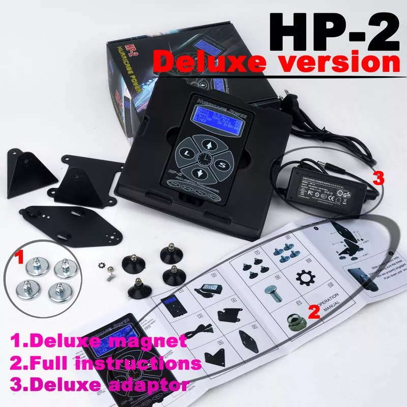100 % 원래 허리케인 HP-2 문신 전원 공급 장치 녹색 상자