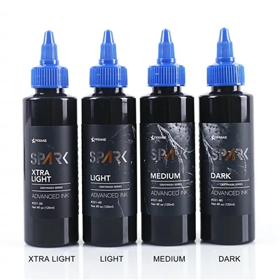 유기농 4oz 120ml 그레이 워시 메이크업 블랙 문신 잉크