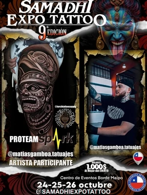 칠레 예술가 @matiasgamboa.tatuajes가 Samadhi Expo Tattoo 2025의 스타 - 라인업에 합류했습니다.