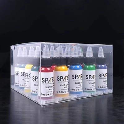 1온스(30ml) 스파크 오래 지속되고 빠른-문신 및 바디 아트용 프리미엄 25색 문신 잉크 세트