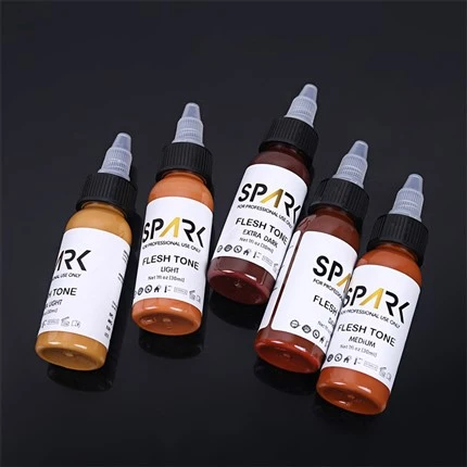 1OZ 5 조각 스킨 컬러 세트 커버 업 블렌딩 화장품 문신 스파크 문신 잉크 문신 잉크 세트