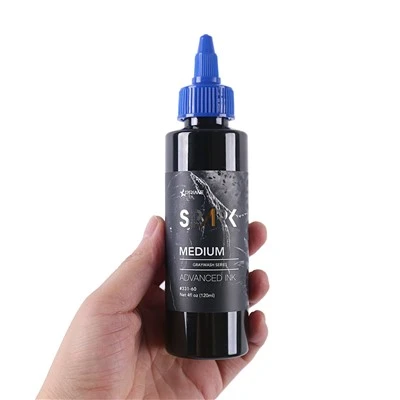 유기농 4oz 120ml 그레이 워시 메이크업 블랙 문신 잉크