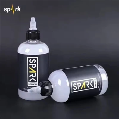 스파크 비건 스텐실 친화적 인 빠른 빠른 빠른 - 문신 스텐실 애플리케이션을위한 건조 포뮬라 전송 겔 8 fl oz (240 ml)