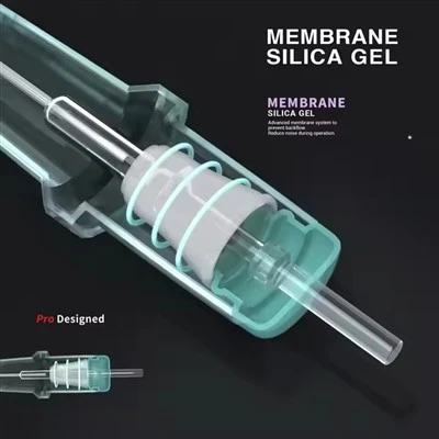 스파크 브랜드 새로운 투명한 쉘 멤브레인 0.35 mm /12 문신 상점 공급을위한 문신 카트리지 바늘