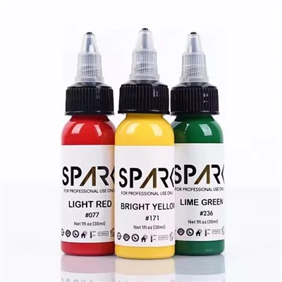 스파크 유기농 1OS (30ml) 피부 친화적 인 생생한 문신 공급 잉크 영구 메이크업 안료 문신 잉크