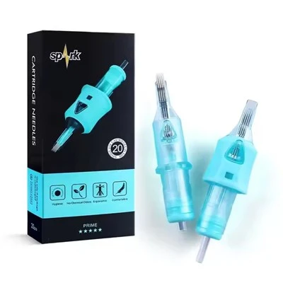 스파크 안전 편리한 316 스테인리스 스틸 크기 M1 프리미엄 멸균 일회용 문신 카트리지 바늘 바디 아트 문신