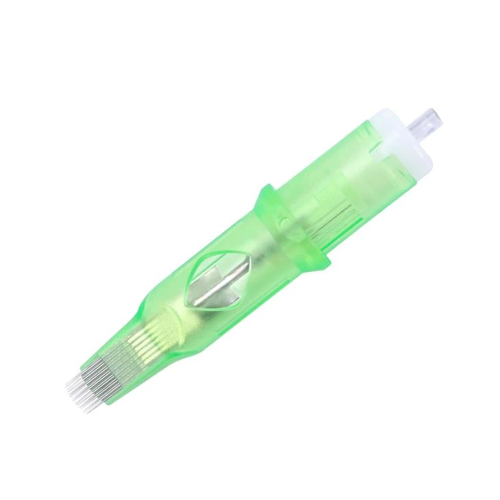 메가 문신 카트리지 0.35mm 구부러진 매그넘 바늘 카트리지