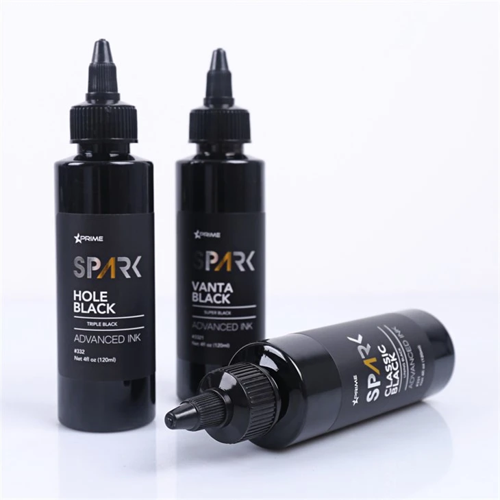 클래식 블랙 4OZ 라이닝 블랙 잉크 시리즈 스파크 문신 잉크 문신 잉크 블랙 라이트