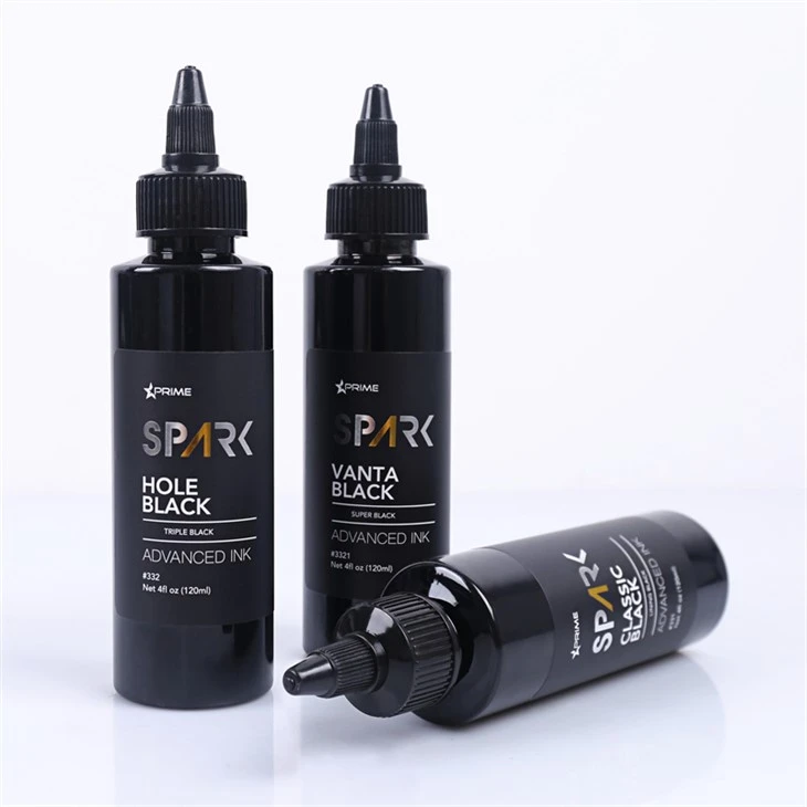 홀 블랙 4OZ 트리플 블랙 잉크 시리즈 스파크 문신 잉크 문신 잉크 블랙 라이트