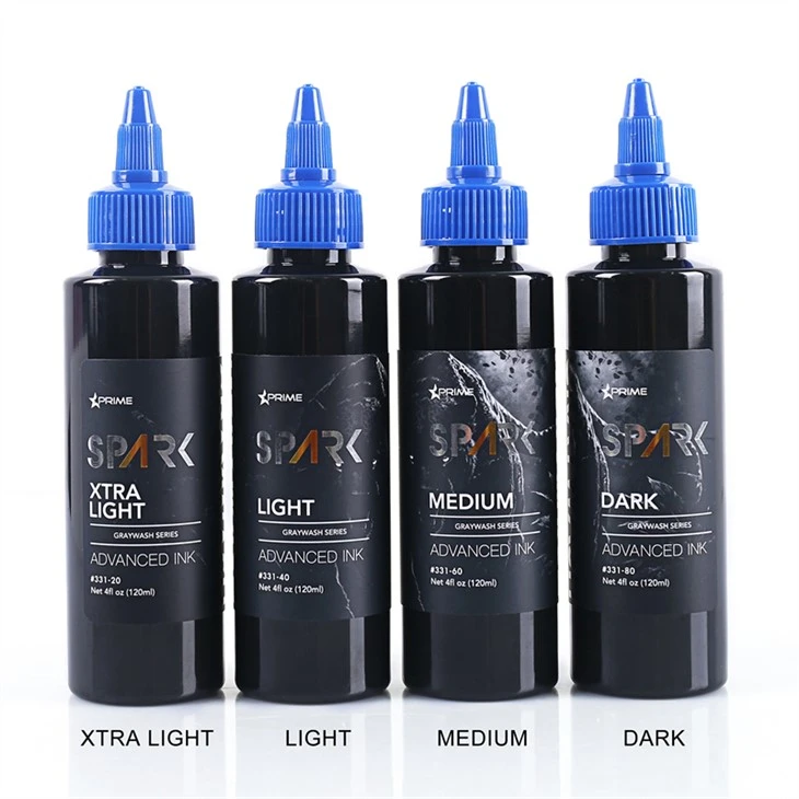 안료 문신 잉크 그레이워시 비건 문신 잉크 문신 잉크 4OZ