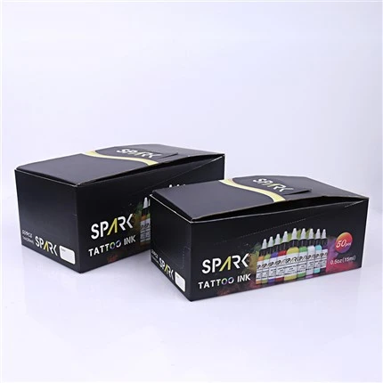 50가지 색상 세트 안료 문신 잉크 스파크 문신 잉크 세트 전문가
