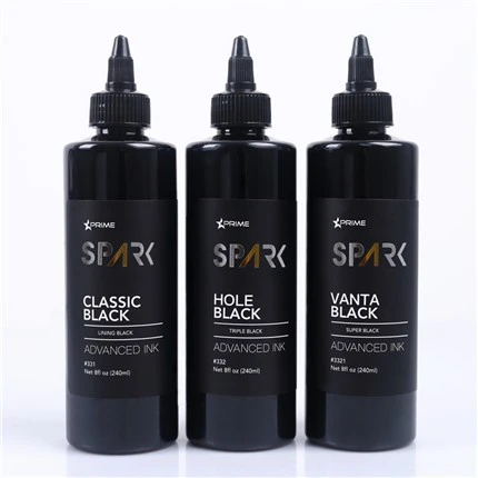 8OZ 블랙 잉크 시리즈 클래식 블랙 라이닝 블랙 스파크 문신 잉크 전문 문신 잉크 디스플레이