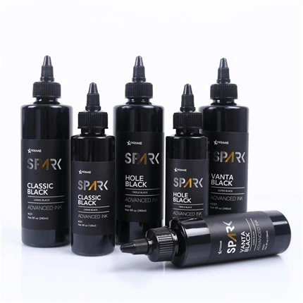슈퍼 블랙 8OZ 블랙 잉크 시리즈 반타 블랙 스파크 문신 잉크 문신 잉크 세트