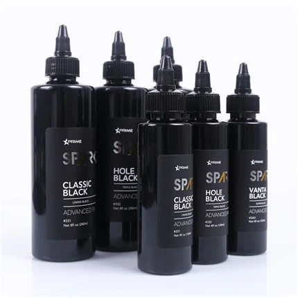 트리플 블랙 8OZ 홀 블랙 블랙 잉크 시리즈 스파크 문신 잉크 문신 잉크 세트