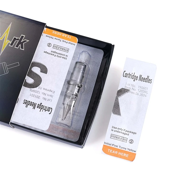 튜브 바늘 스파크 바늘 카트리지가 있는 문신 바늘