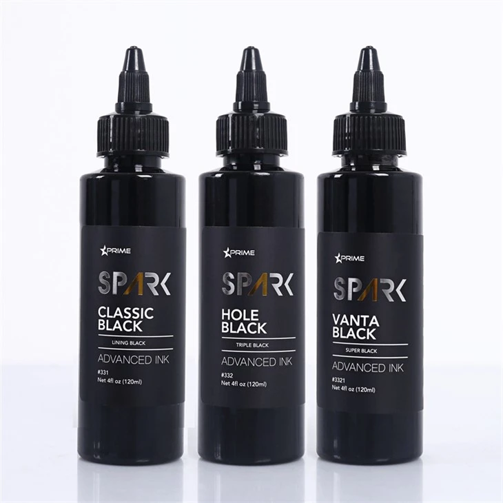 반타 블랙 4OZ 슈퍼 블랙 잉크 시리즈 스파크 문신 잉크 문신 잉크 세트 전문가