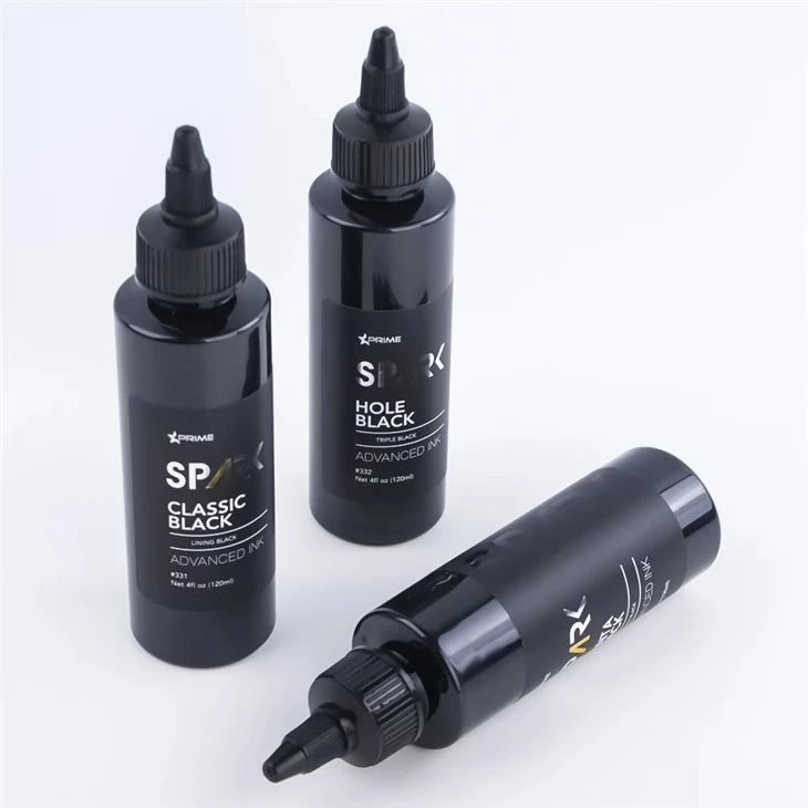 블랙 라이트 문신 잉크 트리플 블랙 8OZ 홀 블랙 블랙 잉크 시리즈 스파크 문신 잉크 문신 잉크 세트