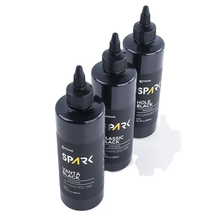반타 블랙 8OZ 4OZ 슈퍼 블랙 잉크 시리즈 스파크 문신 잉크 문신 잉크 세트 전문가